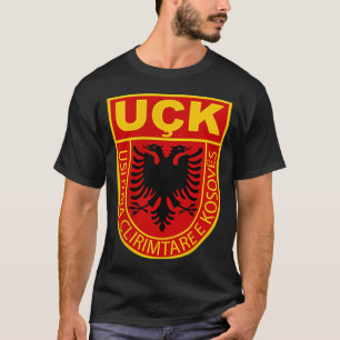 albanian kosovo army uck uqk patriot T-Shirt