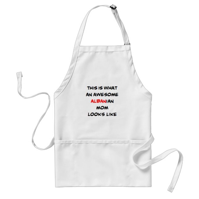 albanian mom, awesome standard apron (Front)