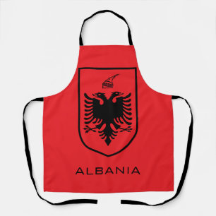 Albanian National Coat of Arms Heritage Ink Apron