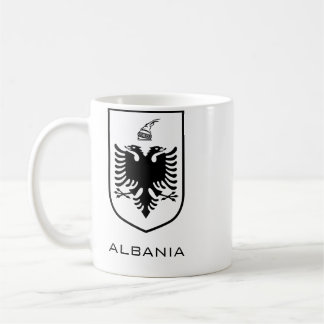 Albanian National Coat of Arms Heritage Ink Coffee Mug