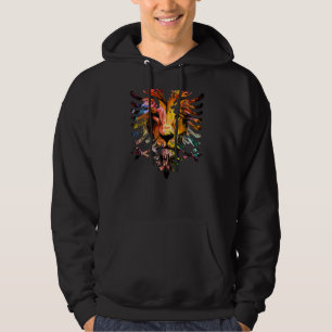 Albanian National Flag with Lion Albanian Coat of  Hoodie