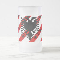Albanian stripes flag