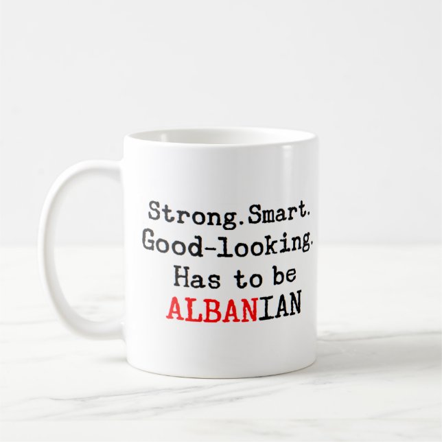 albanian strong coffee mug (Left)