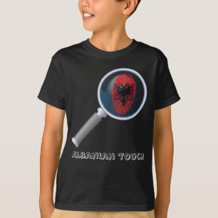 Albanian touch fingerprint flag T-Shirt