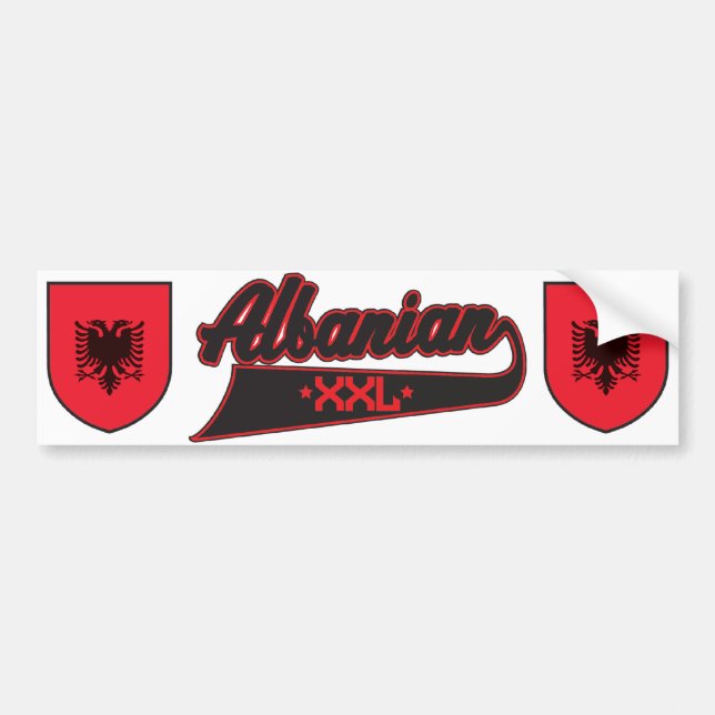 Albanian XXL Bumper Sticker (Front)