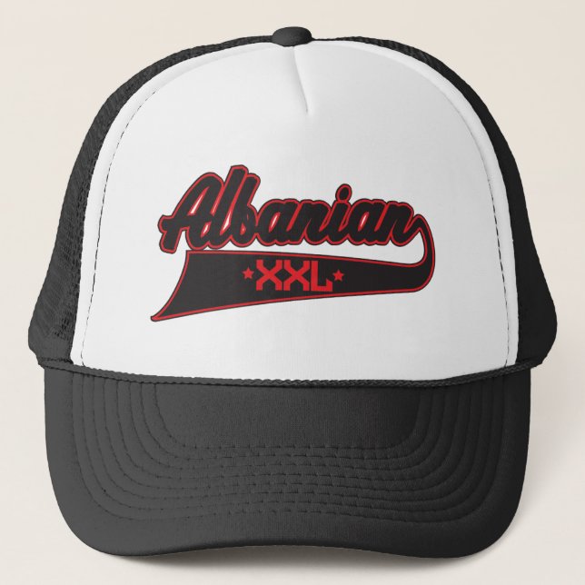 Albanian XXL Trucker Hat (Front)