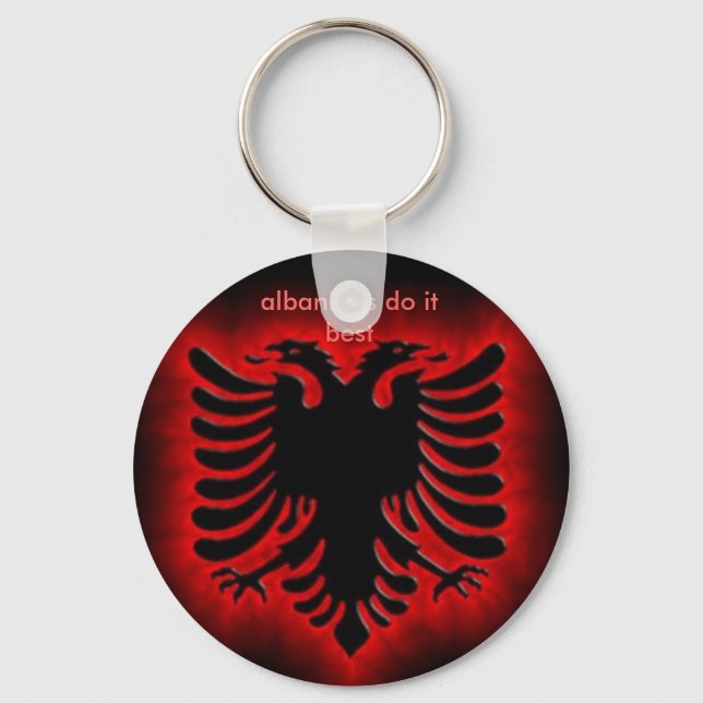 albanianeagle, albanians do it best key ring (Front)