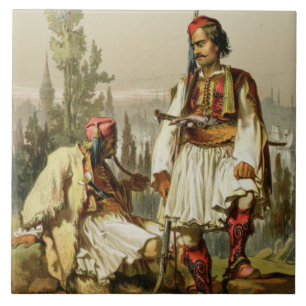 Albanians, mercenaries in the Ottoman army, pub. b Tile
