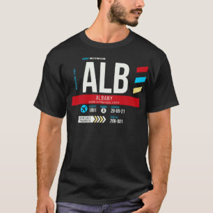 Albany ALB Airport Code Baggage Tag 1 T-Shirt