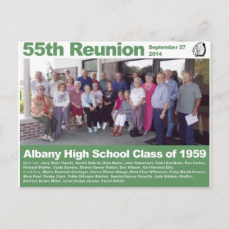 Albany High School Class of 1959 — 55th Reunion Postcard