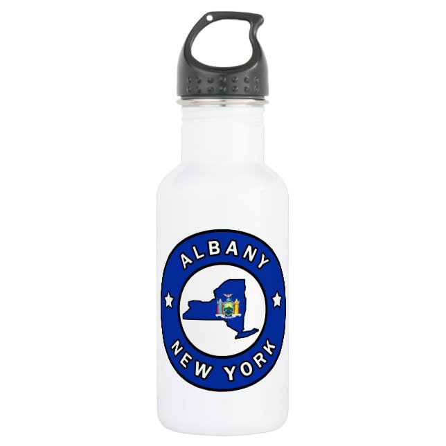 Albany New York 532 Ml Water Bottle (Front)