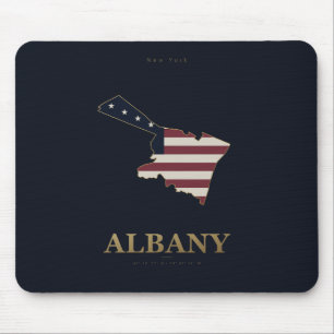 Albany New York American Silhouette Mouse Mat
