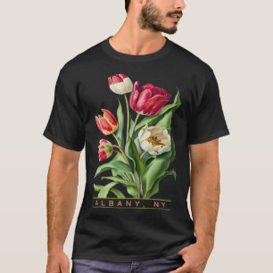 Albany New York Botanical Tulip Floral Women s Gar T-Shirt