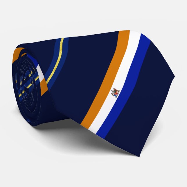 Albany (New York) city flag Neck Tie (Rolled)