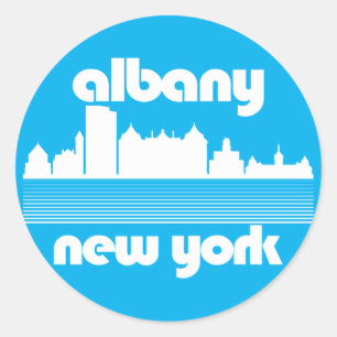 Albany New York Classic Round Sticker