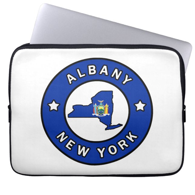Albany New York Laptop Sleeve (Front)