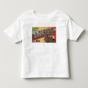 Albany, New York - Large Letter Scenes 2 Toddler T-Shirt