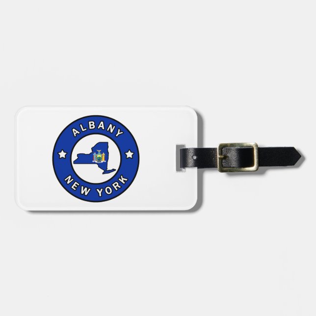 Albany New York Luggage Tag (Front Horizontal)