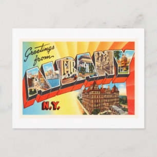 Albany New York NY Old Vintage Travel Souvenir Postcard