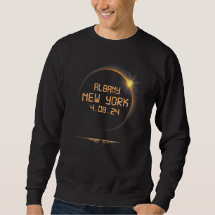 Albany New York NY Total Solar Eclipse April 8 202 Sweatshirt