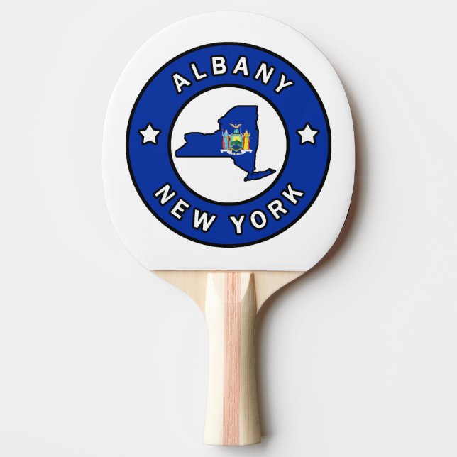 Albany New York Ping Pong Paddle (Front)