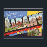 Albany New York Retro Postcard<br><div class="desc">A very cool retro postcard greeting from Albany,  New York repurposed!</div>