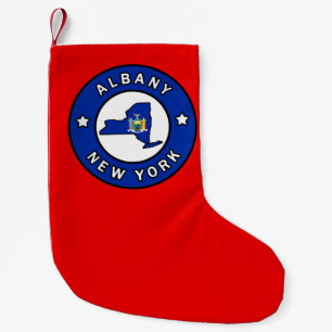 Albany New York Small Christmas Stocking