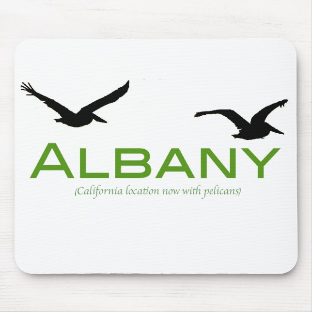 Albany, now with pelicans mouse mat (Front)