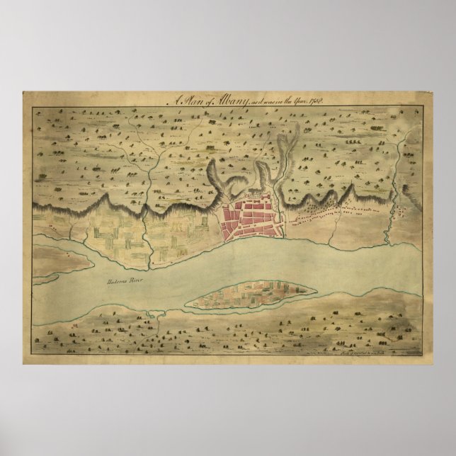 Albany NY 1758 Poster (Front)