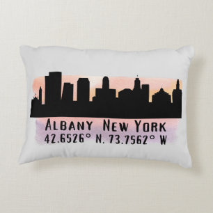 Albany NY City Skyline    Decorative Cushion