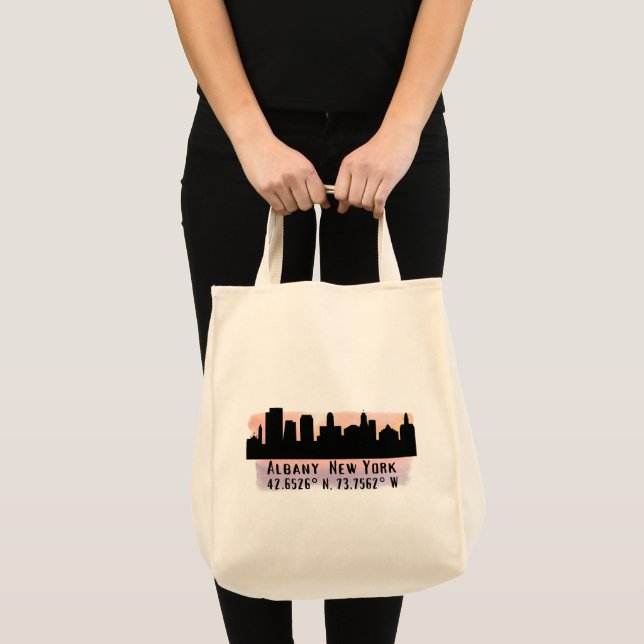 Albany NY City Skyline  Tote Bag (Front (Product))