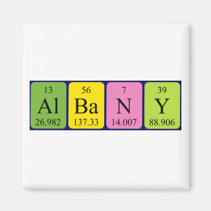 Albany periodic table name magnet