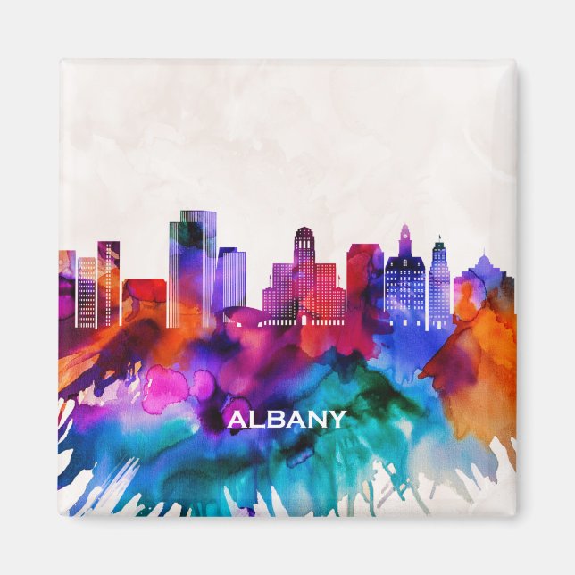 Albany Skyline Magnet (Front)