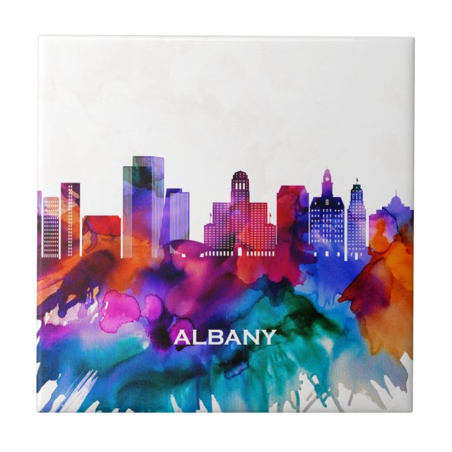 Albany Skyline Tile (Front)