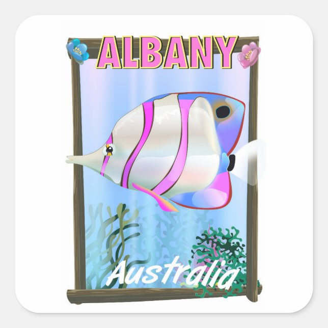 Albany, Western Australia Square Sticker (Front)