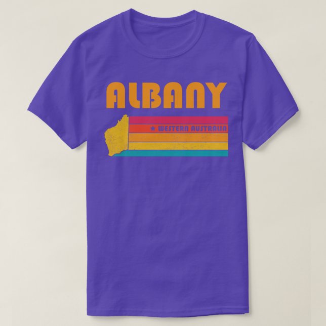 Albany Western Australia Vintage Distressed Souven T-Shirt (Design Front)
