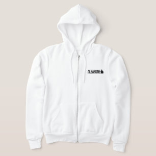 Albarone Gangster Silhouette Graphic - black Hood Hoodie
