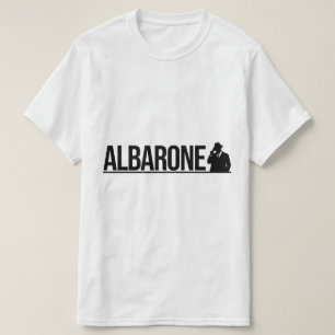 Albarone Gangster Silhouette Graphic - black  T-Shirt