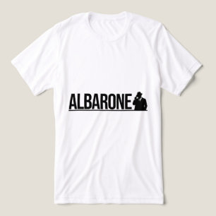 Albarone Gangster Silhouette Graphic - black  Tri-Blend Shirt