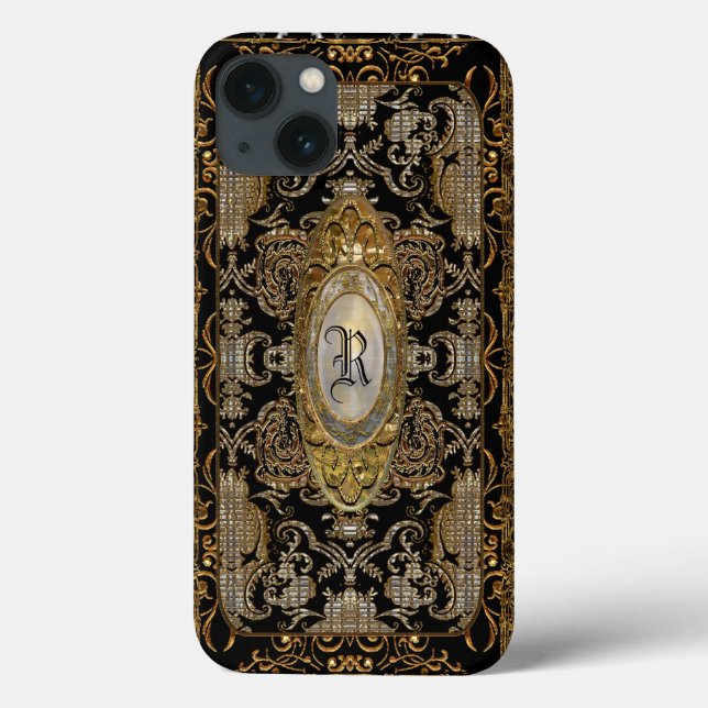 Albatronia Elegant Monogram Case-Mate iPhone Case (Back)
