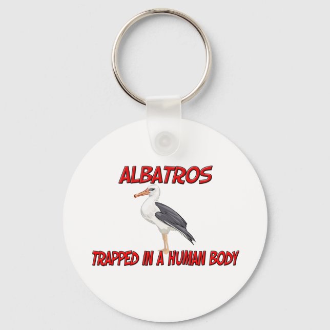 Albatros trapped in a human body key ring (Front)