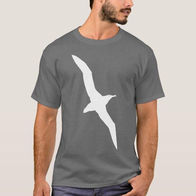 Albatross Bird T-Shirt White (Front)