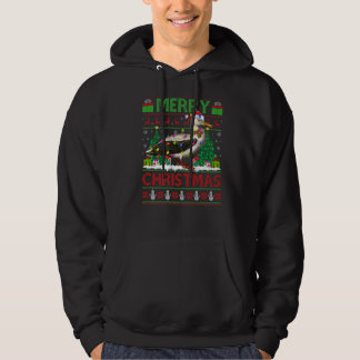 Albatross Bird  Xmas Lights Ugly Albatross Christm Hoodie