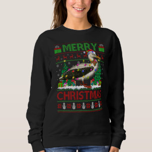 Albatross Bird  Xmas Lights Ugly Albatross Christm Sweatshirt
