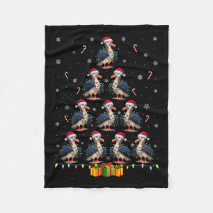 Albatross Santa Hat Xmas Lights Men Women Christma Fleece Blanket