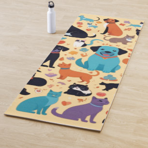 AlbedoBase XL – Playful Pet Collage  Yoga Mat