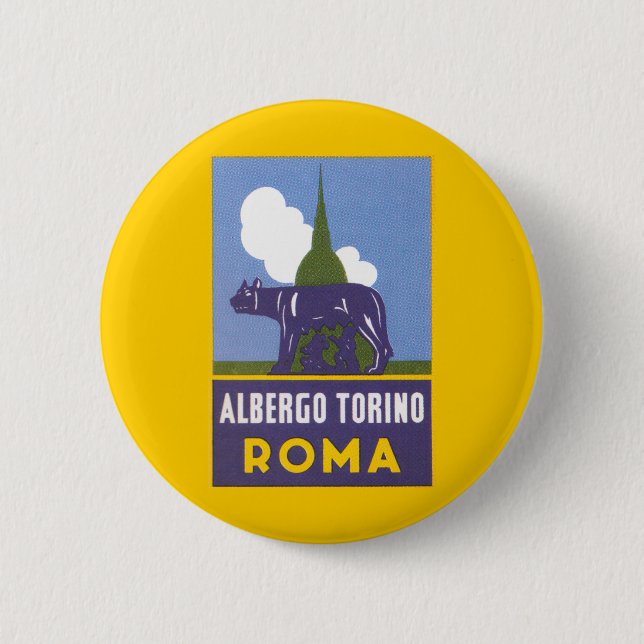 Albergo Torino 6 Cm Round Badge (Front)