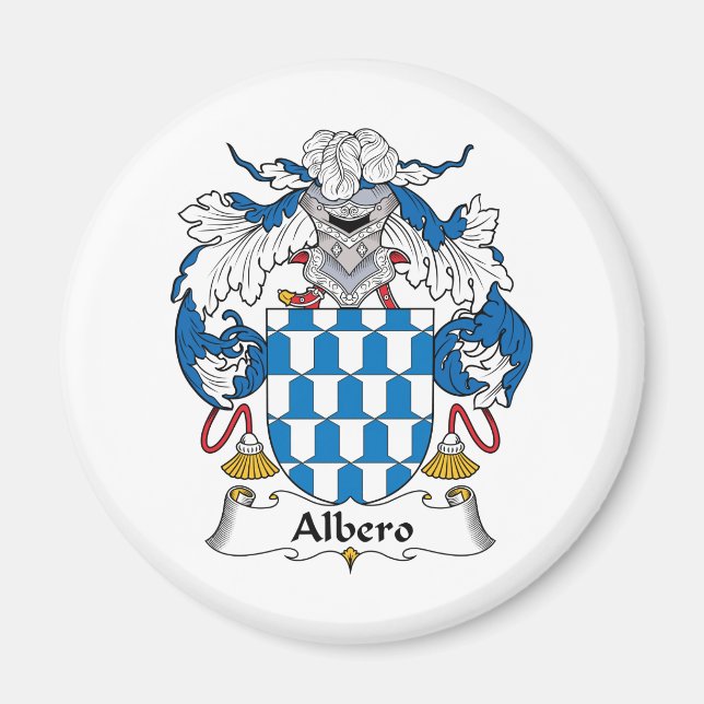 Albero Family Crest Magnet (Front)