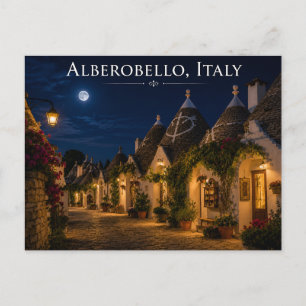 Alberobello Italy Night Postcard