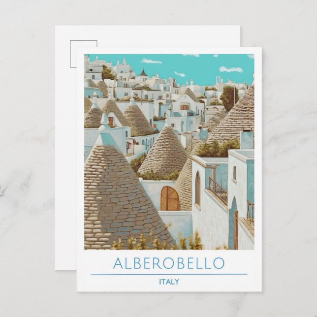 Alberobello Italy Travel  Postcard (Front/Back)